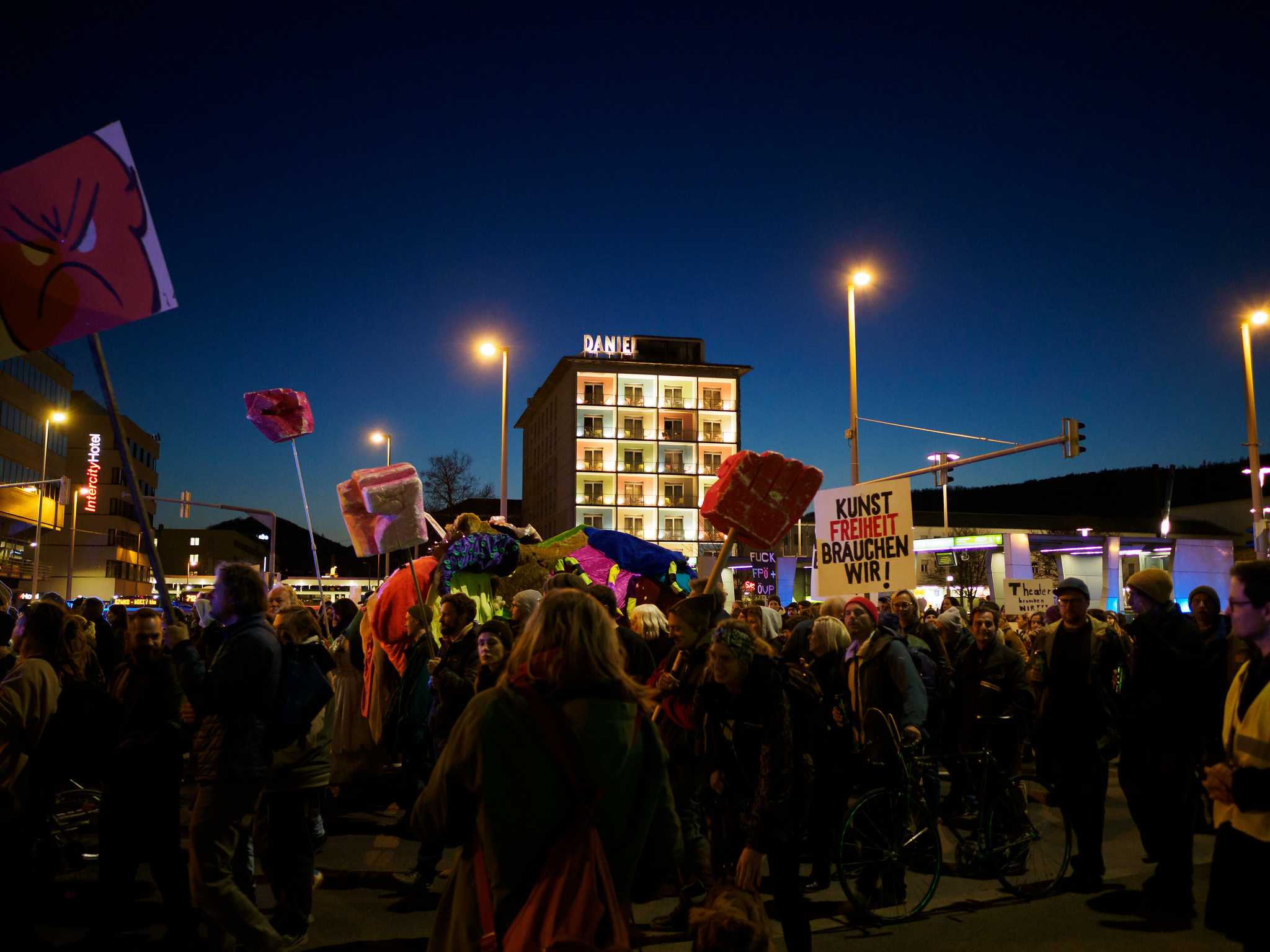 Kulturlandretten-Demo im März 2025. Foto: Werner Schandor